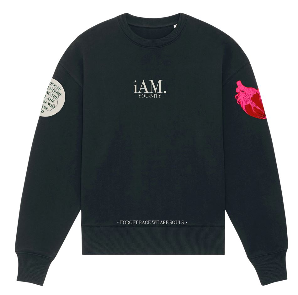 iAM YOU-NITY CREWNECK JUMPER (bLACK)