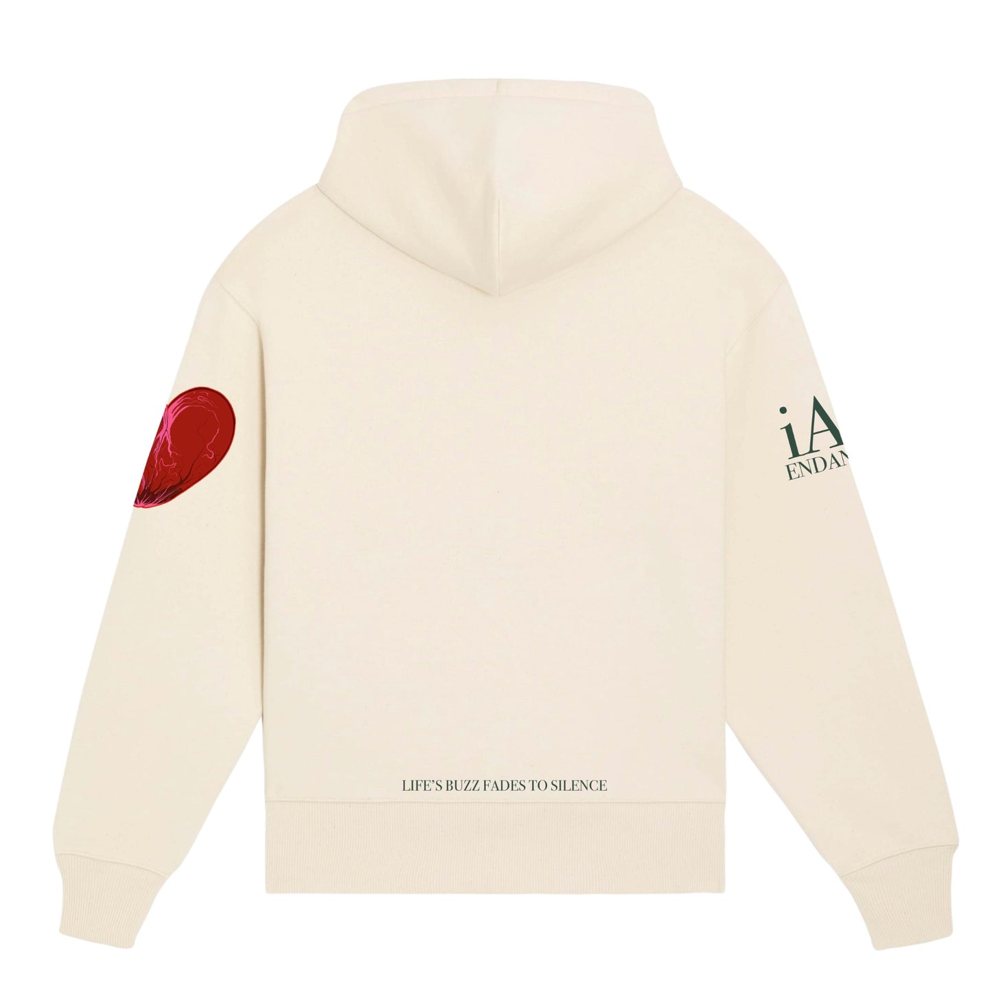 iAM ENDANGERED HOODY (cREAM)