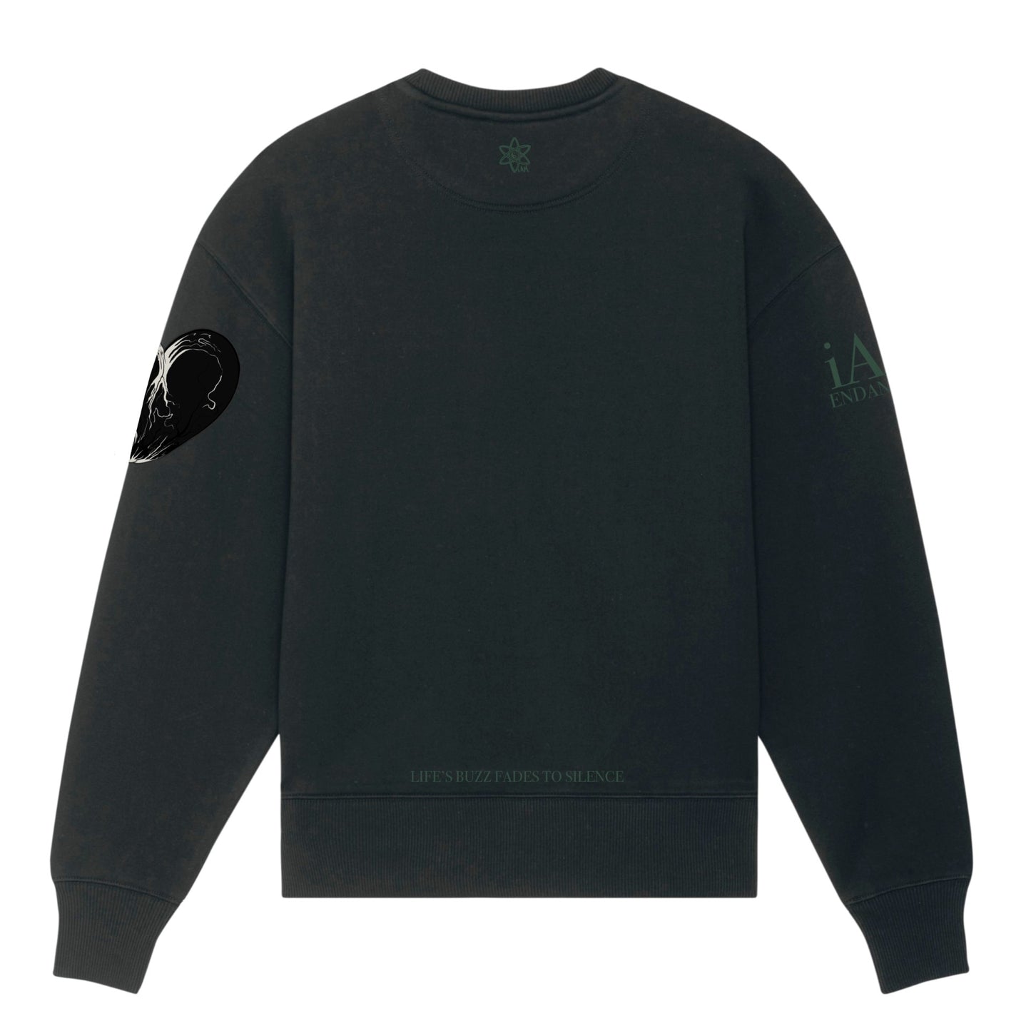 iAM ENDANGERED CREWNECK JUMPER (bLACK)