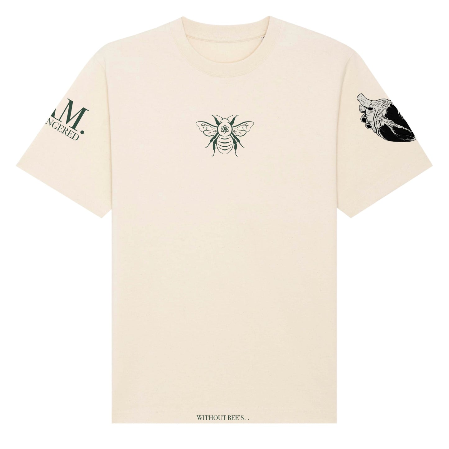 iAM ENDANGERED T-SHIRT (cREAM)